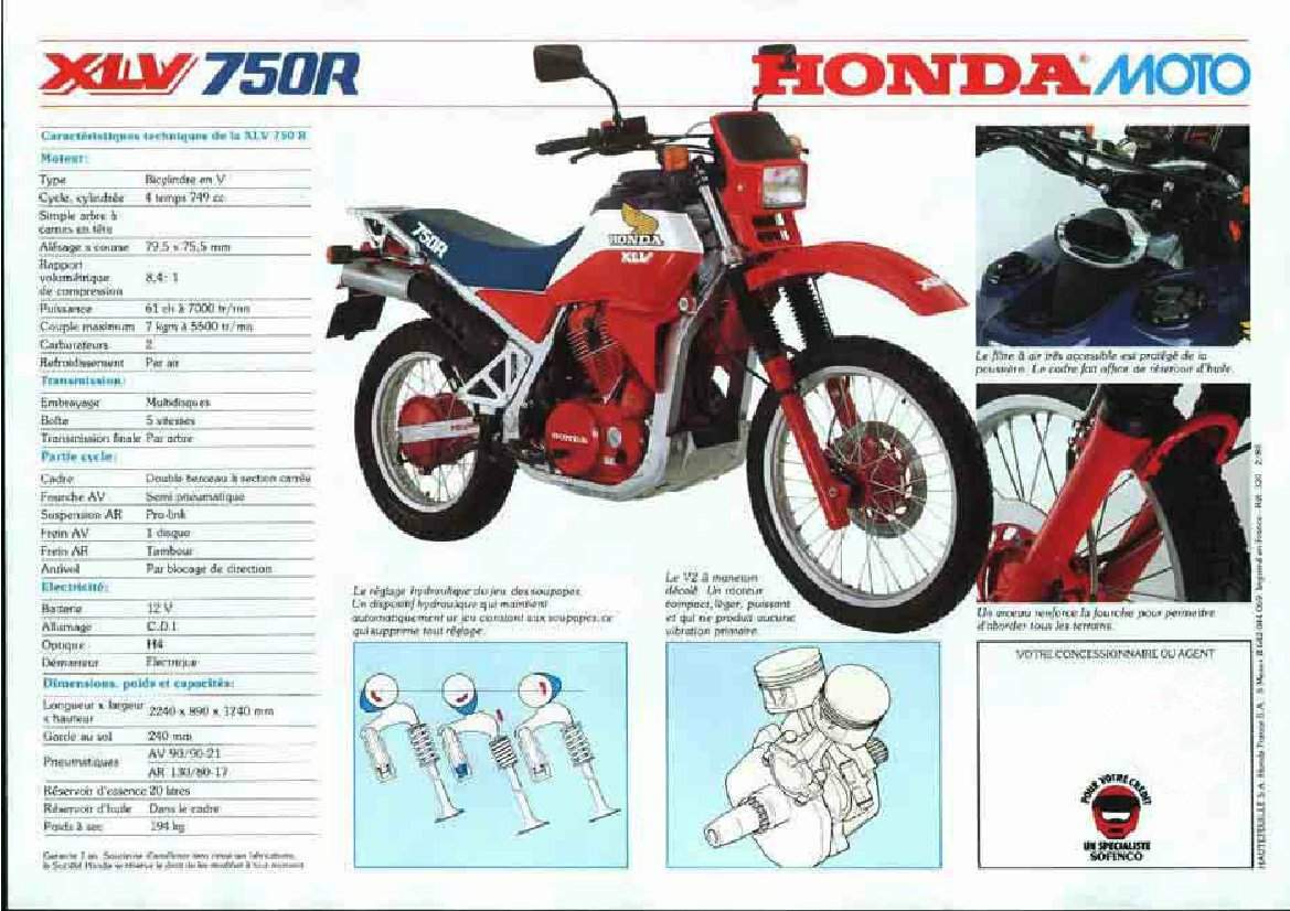 honda xlv750r for sale